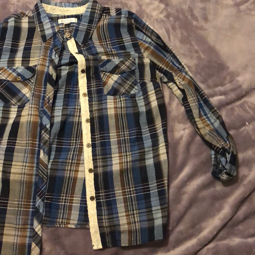Plaid Button down
